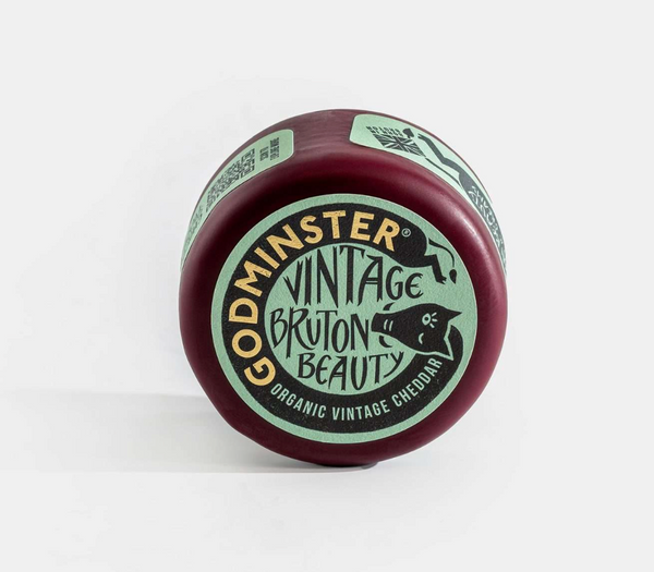 Godminster Bruton Beauty Organic Cheddar 200g Round