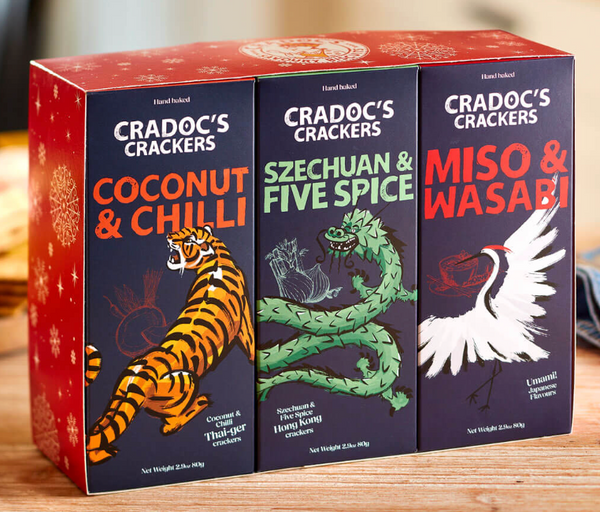 Cradoc's Crackers Asian Flavours Trio Gift Pack