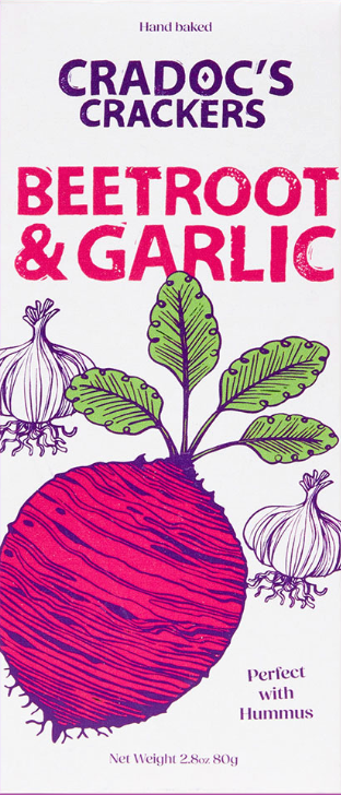 Cradoc's Crackers Beetroot and Garlic