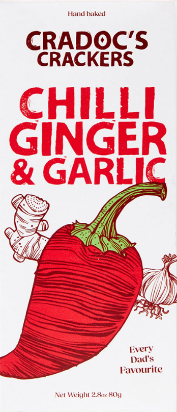 Cradoc's Crackers Chilli Ginger and Garlic