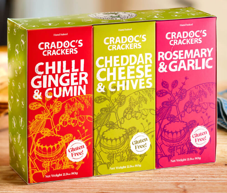 Cradocs Crackers Gluten Free Trio Gift Pack