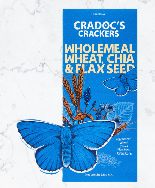 Cradocs Crackers Wholemeal Wheat, Chia & Flax Seed